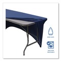 Table Covers & Skirts | Iceberg 16526 iGear 30 in. x 72 in. Polyester/Spandex Fabric Table Cover - Blue image number 5
