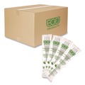 Disposable Forks | Eco-Products EP-S017-W Plantware Individually Wrapped CPLA Cutlery Fork - White (1000/Carton) image number 2