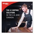 Perforated Roll & Hand Towels | WypAll 34955 12.2 in. x 12.4 in. General Clean Jumbo Roll X60 Cloths - White (1/Carton) image number 2