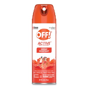 INSECT REPELLENTS | OFF! 334678 6 oz ACTIVE Insect Repellent Aerosol Spray (12/Carton)