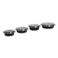 Food Containers & Lids | GEN FCPP-BC-16RND 6.29 in. x 6.29 in. x 1.96 in. 16 oz. Plastic Microwavable Food Container with Lid - Round Black/Clear (150/Carton) image number 3