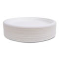 Plates | Eco-Products EP-P005NFA Vanguard 10 in. Diameter Renewable and Compostable Sugarcane Plates - White (500/Carton) image number 1