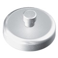 Towel Dispensers | Kantek AHM001 1.5 in. Diameter Mounting Magnets for Kantek Acrylic Glove and Paper Towel Dispensers - White/Silver image number 0
