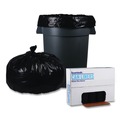 Low-Density Trash Bags | Boardwalk X7658WKKR02 38 in. x 58 in. 60 gal. 2 mil Recycled Low-Density Polyethylene Can Liners - Black (100/Carton) image number 2