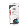 Perforated Roll & Hand Towels | WypAll 05027 L40 Small Roll 10.4 in. x 11 in. Towels - White (70/Roll, 24 Rolls/Carton) image number 1