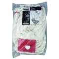 Mop Heads | Rubbermaid Commercial FGA25306WH00 Web Foot Shrinkless Large Cotton/Synthetic Wet Mop Head with 5 in. Headband - White (6/Carton) image number 2