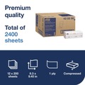 Perforated Roll & Hand Towels | Tork 420590 1-Ply 8.3 in. x 9.45 in. Xpress Compressed Multifold Hand Towels - White (12/Carton) image number 5
