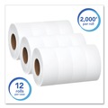 Toilet Tissues | Scott 07223 Essential 3.55 in. x 2000 ft. Septic Safe JRT Jumbo Roll Bathroom Tissue - White (12 Rolls/Carton) image number 4