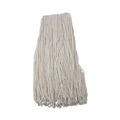 Mop Heads | Boardwalk BWK224RCT 24 oz. Rayon Premium Cut-End Wet Mop Heads - White (12/Carton) image number 0