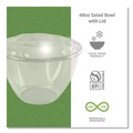 Perforated Roll & Hand Towels | Eco-Products EP-SB48 48 oz. Renewable and Compostable Plastic Salad Bowls with Lids - Clear (150/Carton) image number 5