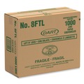 Cup Lids | Dart 8FTL Lift 'n' Lock 8 oz. Foam Cup and Container Lids - White (1000/Carton) image number 0