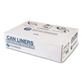 High-Density Trash Bags | Inteplast Group S404812K 45 gal. 12 microns 40 in. x 48 in. High-Density Interleaved Commercial Can Liners - Black (25 Bags/Roll, 10 Rolls/Carton) image number 4