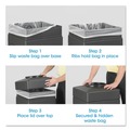Indoor Waste Receptacles | Safco 9476BL Canmeleon 38-Gallon Polyethylene Side-Open Recessed Panel Receptacles - Black image number 1