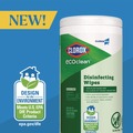 Cleaning Cloths & Wipes | Clorox 60605 8 in. x 7 in. 1-Ply CloroxPro EcoClean Disinfecting Wipes - Unscented, White (6/Carton) image number 4