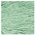 Mop Heads | Boardwalk BWK502GNEA 5 in. Super Loop Cotton/Synthetic Fiber Wet Mop Head - Medium, Green image number 4