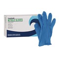 Food Service Disposable & Single Use Gloves | Boardwalk 395SBXA 5 mil Disposable Powder-Free Nitrile Gloves - Small, Blue (100/Box) image number 0