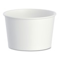 Food Containers & Lids | SOLO VS608-02050 3.8 in. Diameter x 2.4 in. h 8 oz Double Poly Paper Food Containers - White (50/Pack, 20 Packs/Carton) image number 0