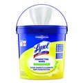 Cleaning Cloths & Wipes | LYSOL Brand 19200-99856 6 in. x 8 in. 1-Ply Professional Disinfecting Wipe Bucket - Lemon and Lime Blossom White image number 1