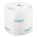 Perforated Roll & Hand Towels | Windsoft 413476 2-Ply Septic Safe Individually Wrapped Rolls Bath Tissue - White (24 Rolls/Carton) image number 0