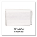 Perforated Roll & Hand Towels | GEN G1509 9 in. x 9.45 in. Multifold Paper Towels - White (4000/Carton) image number 4