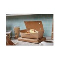 Food Containers & Lids | Pactiv Corp. NOB04SKECTE EarthChoice Tamper Evident 9.04 in. x 4.85 in. x 2.75 in. Kraft Onebox Paper Box image number 2