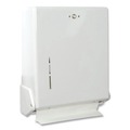 Towel Dispensers | San Jamar T1905WH 11.63 in. x 5 in. x 14.5 in. True Fold C-Fold/Multifold Paper Towel Dispenser - White image number 1