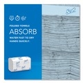 Perforated Roll & Hand Towels | Scott 01960 7.8 in. x 12.4 in. 1-Ply Pro Scottfold Towels - White (25 Packs/Carton) image number 3