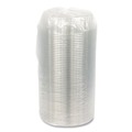 Aluminum Pans & Lids | Pactiv Corp. 1064DP4CLRL 4 Compartment 64 oz. 10 in. Diameter Plastic Dip Cup Platter - Clear image number 2