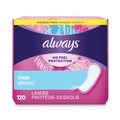 Feminine Care Products | Always 10796 Thin Daily Panty Liners, Regular, 120/pack, 6 Packs/carton image number 0
