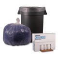 Low-Density Trash Bags | Boardwalk X6639DCKR01 33 in. x 39 in. 1.4 mil 33 gal. Recycled Low-Density Polyethylene Can Liners - Clear (100/Carton) image number 2
