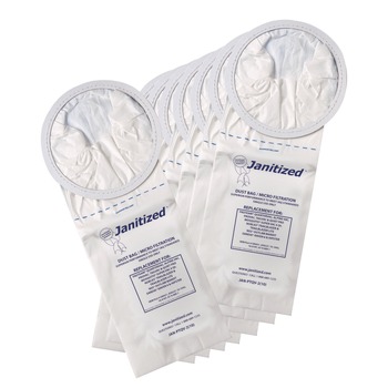 VACUUM ACCESSORIES | Janitized JAN-PTQV-2(10) Vacuum Filter Bags Designed to Fit ProTeam 6 qt. QuarterVac (100/Carton)