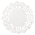 Doilies | Hoffmaster 500238 10 in. Cambridge Round Lace Doilies - White (1000/Carton) image number 1