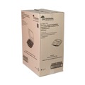 Food Storage Containers & Lids | Pactiv Corp. DC858100B000 38 oz 8.5 x 8.5 x 3 EarthChoice Vented Dual Color Microwavable Plastic Hinged Lid Container - Black/Clear (150/Carton) image number 4