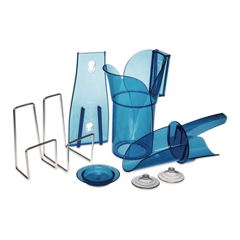  | San Jamar SI7000 Saf-T-Scoop and Guardian System for Ice Machines - Transparent Blue (50/Carton)