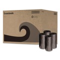 Low-Density Trash Bags | Boardwalk H3417RKKR01 4 Gallon 0.35 mil 17 in. x 17 in. Perforated Roll Low-Density Waste Can Liners - Black (50 Bags/Roll, 20 Rolls/Carton) image number 0