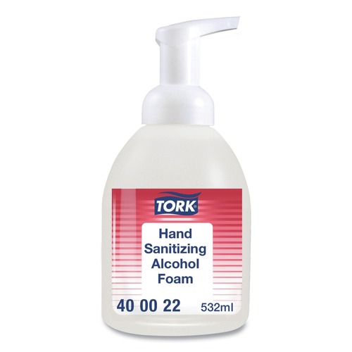 Hand Sanitizers | Tork 400022 18 oz. Pump Bottle Unscented Alcohol Foam Hand Sanitizer (6/Carton) image number 0