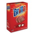 Scouring Pads & Sticks | Brillo 23310 2.5 in. x 3 in. Steel Wool Soap Pads - Gray/Pink (12/Carton) image number 2