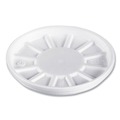Cup Lids | Dart 20RL Vented Foam Lids Fits 6 - 32 oz. Cups - White (10 Packs/Carton) image number 0
