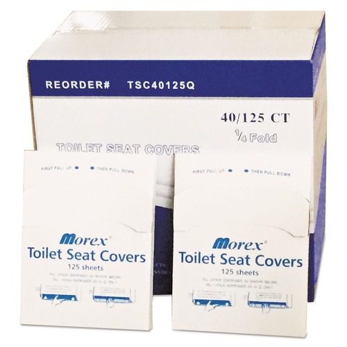 Toilet Seat Covers | GEN GENTSC40125Q 14.17 in. x 16.73 in. Quarter-Fold Toilet Seat Covers - White (5000/Carton) image number 0
