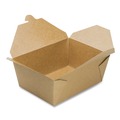 Food Containers & Lids | GEN KS10123 Reclosable 110 oz. Paper Take-Out Box - Kraft (160/Carton) image number 1