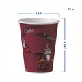 Cups | SOLO OF12BI-0041 12 oz. Paper Bistro Design Hot Drink Cups (300/Carton) image number 4