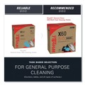 Perforated Roll & Hand Towels | WypAll 34790 General Clean X60 POP-UP Box 8.34 in. x 16.8 in. Cloths - White (126/Box) image number 7