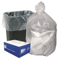 High-Density Trash Bags | Ultra Plus 1507830 24 in. x 33 in. 16-Gallon 8 mic. Can Liners - Natural (1000/Carton) image number 0
