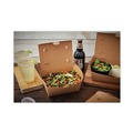 Food Containers & Lids | Pactiv Corp. NOB03KEC EarthChoice OneBox 6.5 x 4.5 x 3.25 66 oz Paper Box - Kraft (160/Carton) image number 2