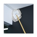 Mop Heads | Boardwalk BWK1491 17.5 in. x 13.5 in. Cotton Wedge Dust Mop Head - White image number 6