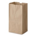 Grocery Bags | Ross & Wallace Paper Products 100306 5.88 in. x 3.63 in. x 11 in. #6 Size Grocery Paper Bags - Kraft (2000/Bundle) image number 2