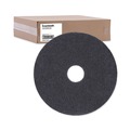 Floor Pads-Stripping | Boardwalk BWK4016BLA 16 in. Diameter Stripping Floor Pads - Black (5/Carton) image number 1