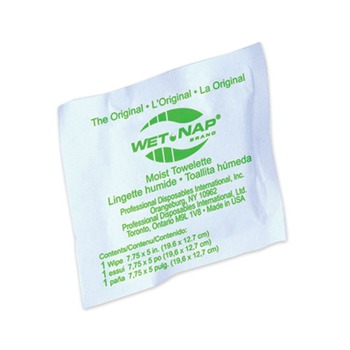 DISINFECTING AND CLEANING WIPES | Sani Professional NIC D11055 5 in. x 7-3/4 in. Wet-Nap Premoistened Towelettes - White (1000/Carton)