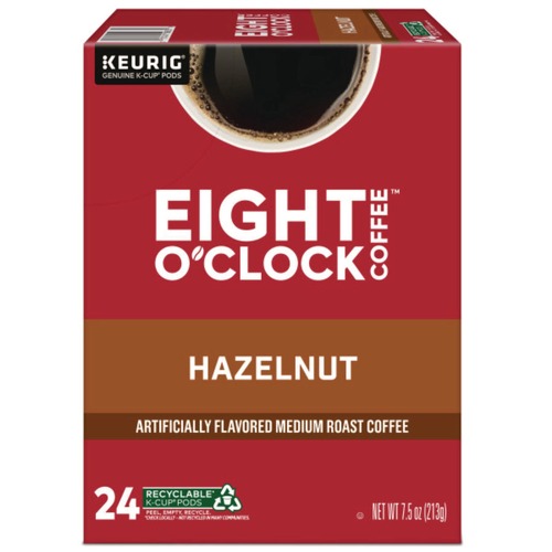 Coffee - Caffeinated | Eight O'Clock 5000359069 Coffee K-Cups - Hazelnut (24/Box) image number 0