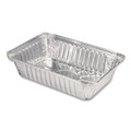 Perforated Roll & Hand Towels | Handi-Foil 206230 5.94 in. x 8.44 in. x 1.81 in. 2.25 lbs. Capacity Aluminum Oblong Pan - Silver (500/Carton) image number 3